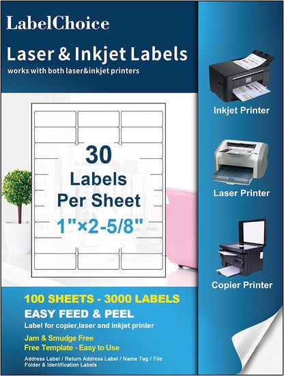 100 Sheets 3000 Labels