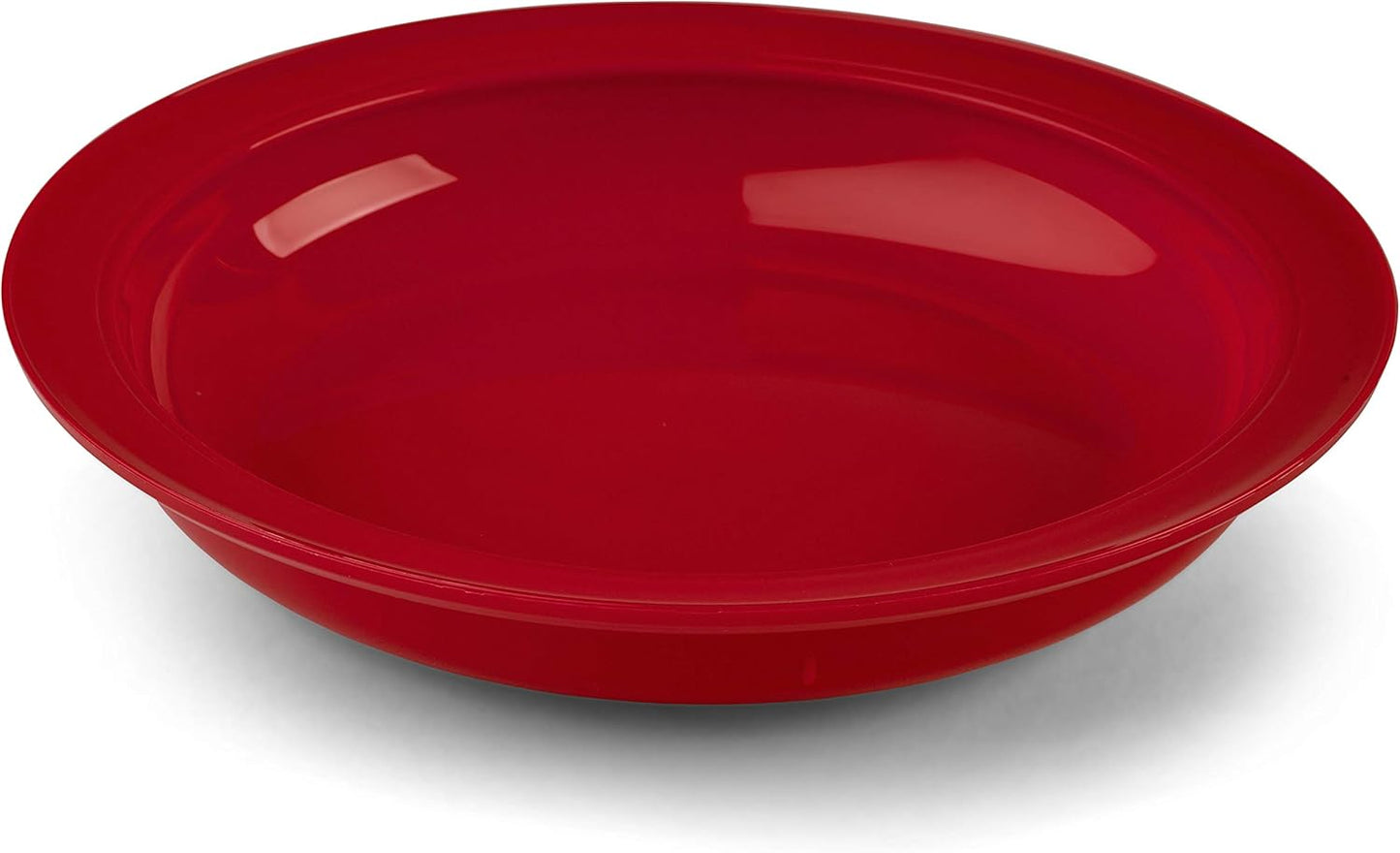 Providence Spillproof Inner Lip Plate - 9" Red - 3 Pack