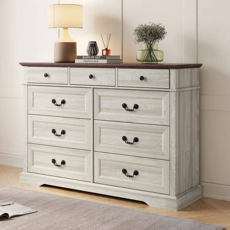 9 Drawer Double Dresser