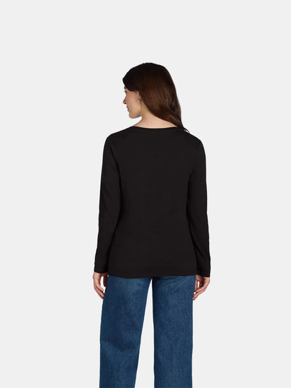 Women's Long Sleeve Cotton Crewneck Tee