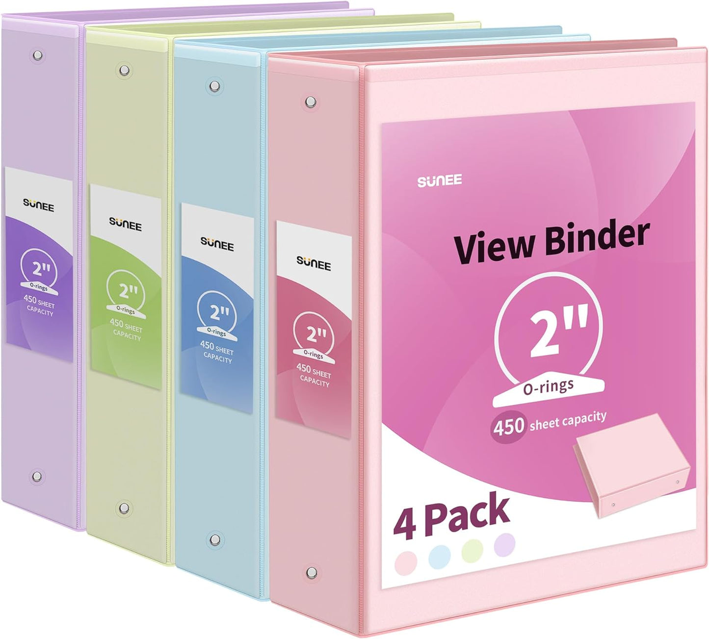 3 Ring Binder 1 Inch 4 Pack