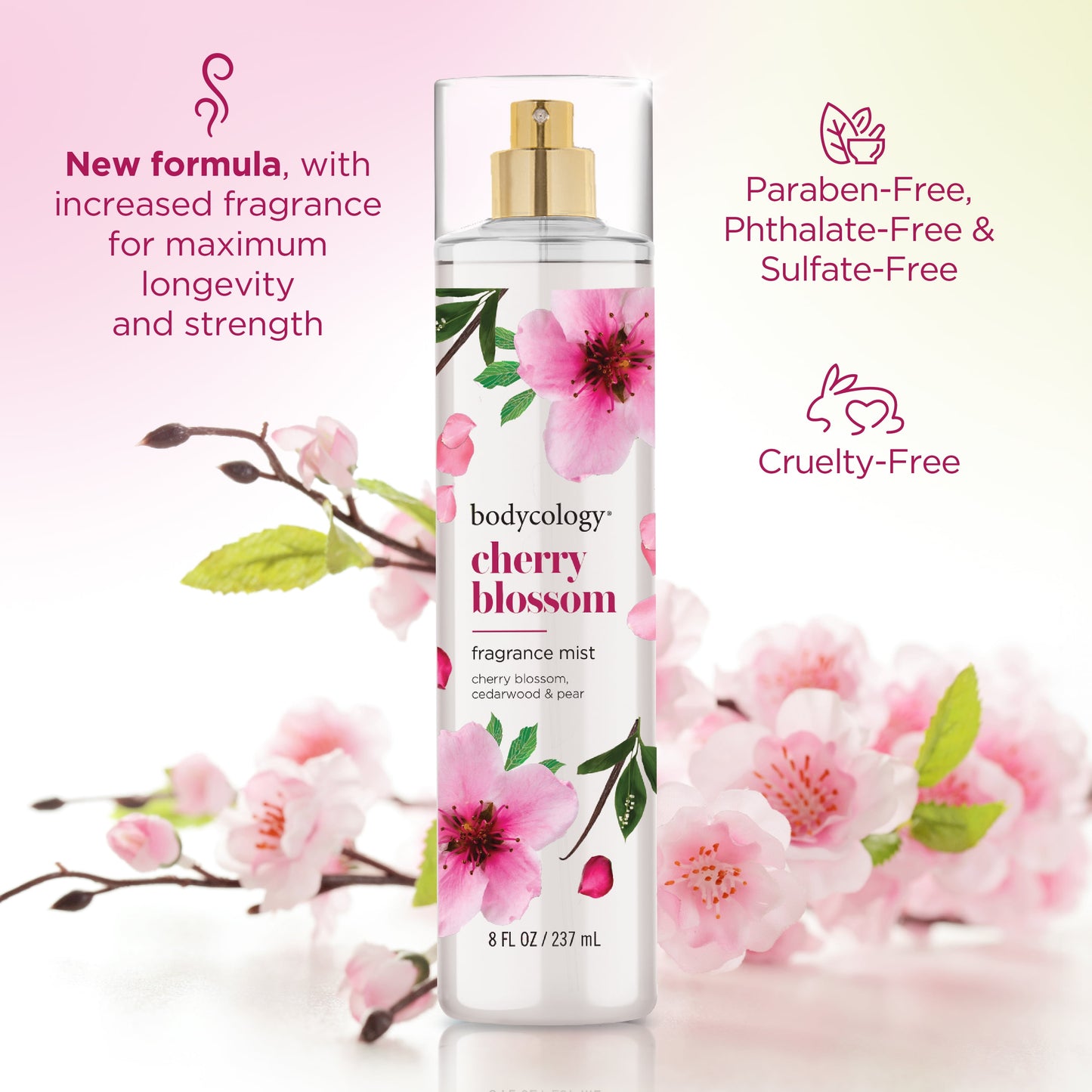 Bodycology Fragrance Body Mist, Cherry Blossom