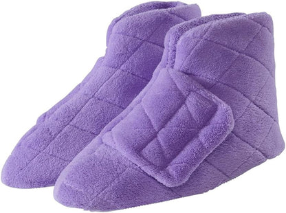 Silvert's Adaptive Clothing & Footwear Women’s Superb Comfort Extra Wide Bootie Slippers for Seniors With Swollen Feet