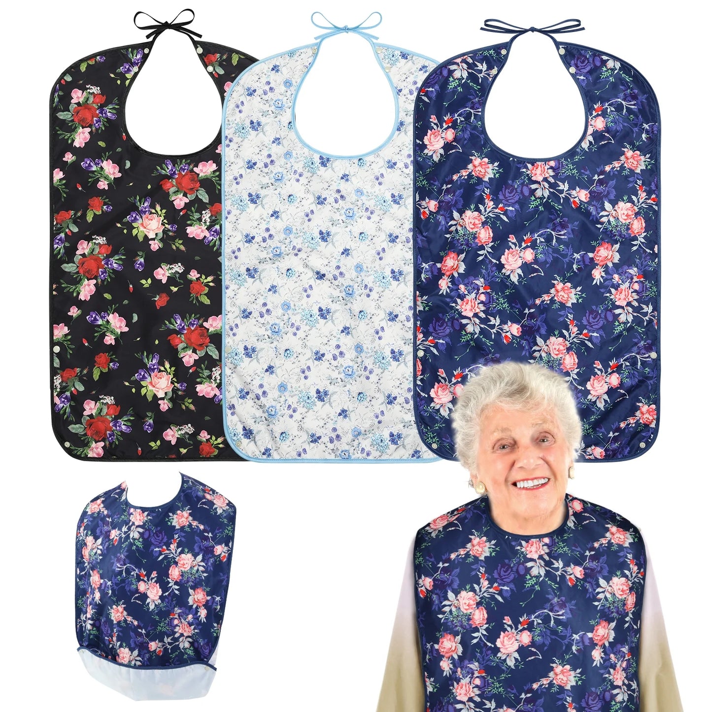 3 Pack Adult Bibs