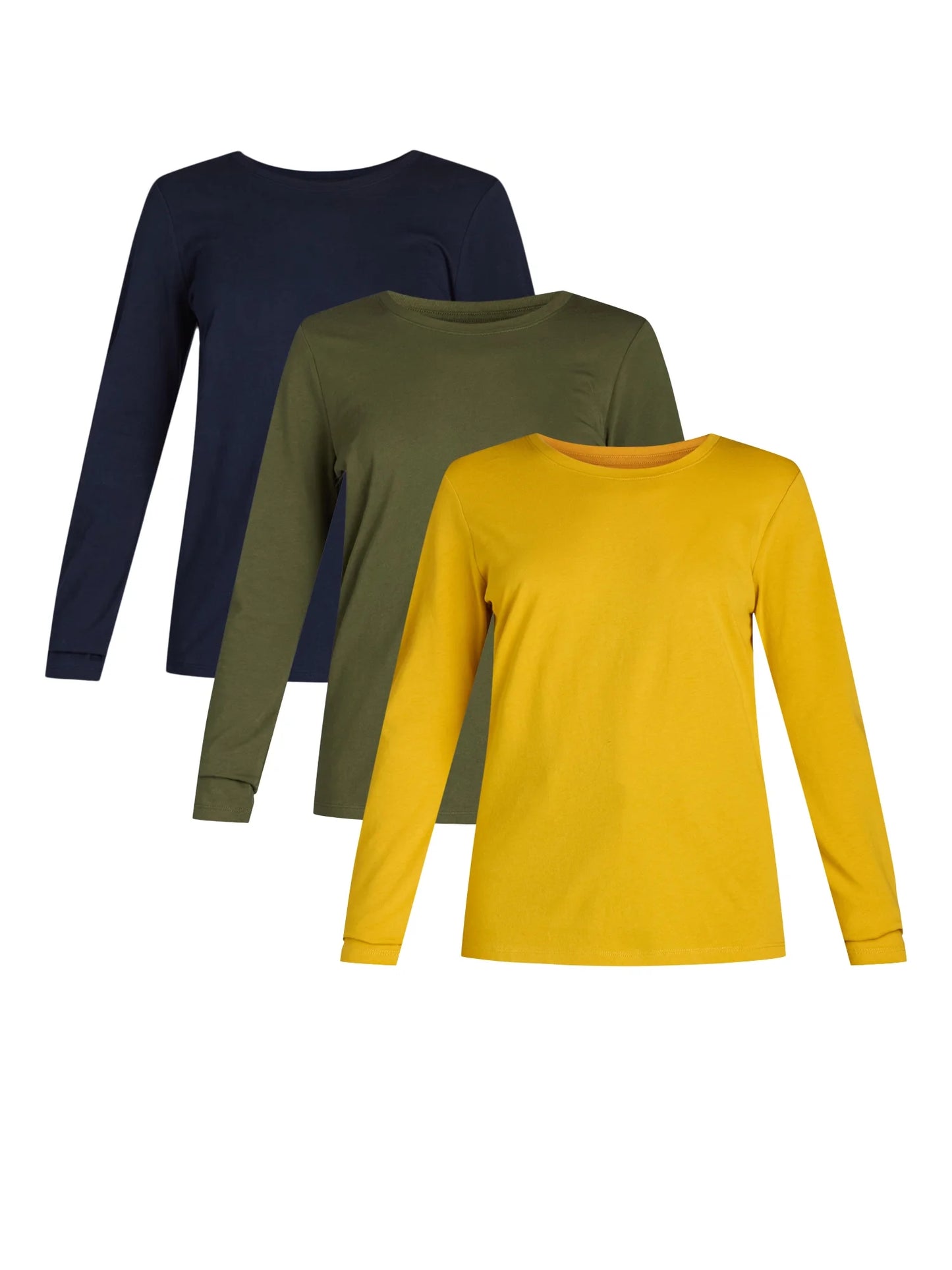 Women's Long Sleeve Cotton Crewneck Tee