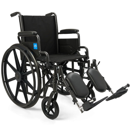 Comfortable Folding Wheelchair with Swing-Back