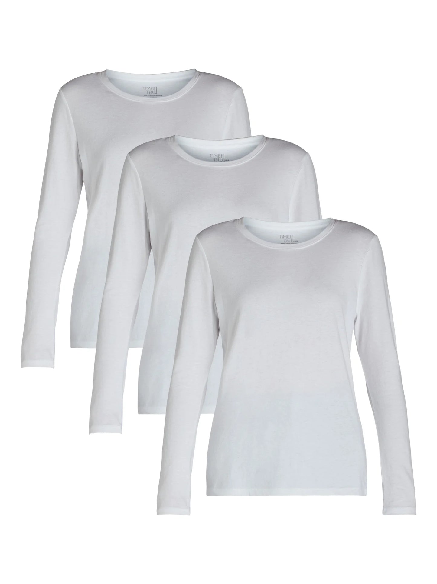 Women's Long Sleeve Cotton Crewneck Tee