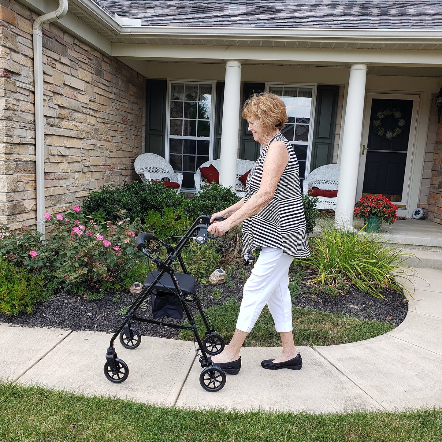 Rollator with Seat and Wheels