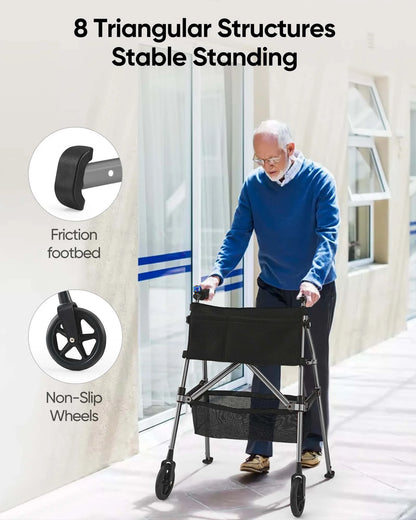 Lightweight Folding Rollator Walker