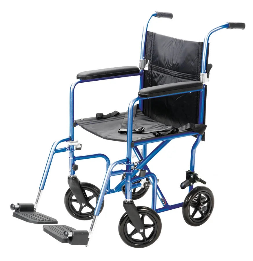 Transport Wheelchair with 19" Seat