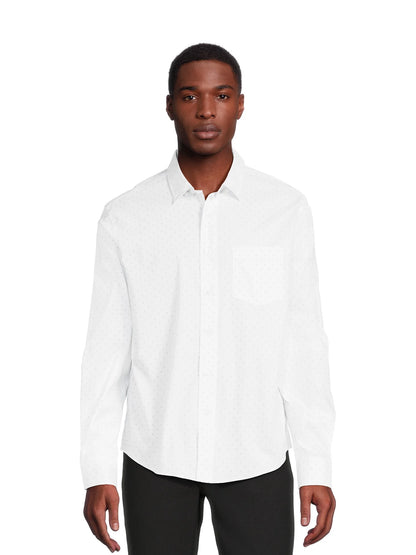 Men's Poplin Button-Up Shirt