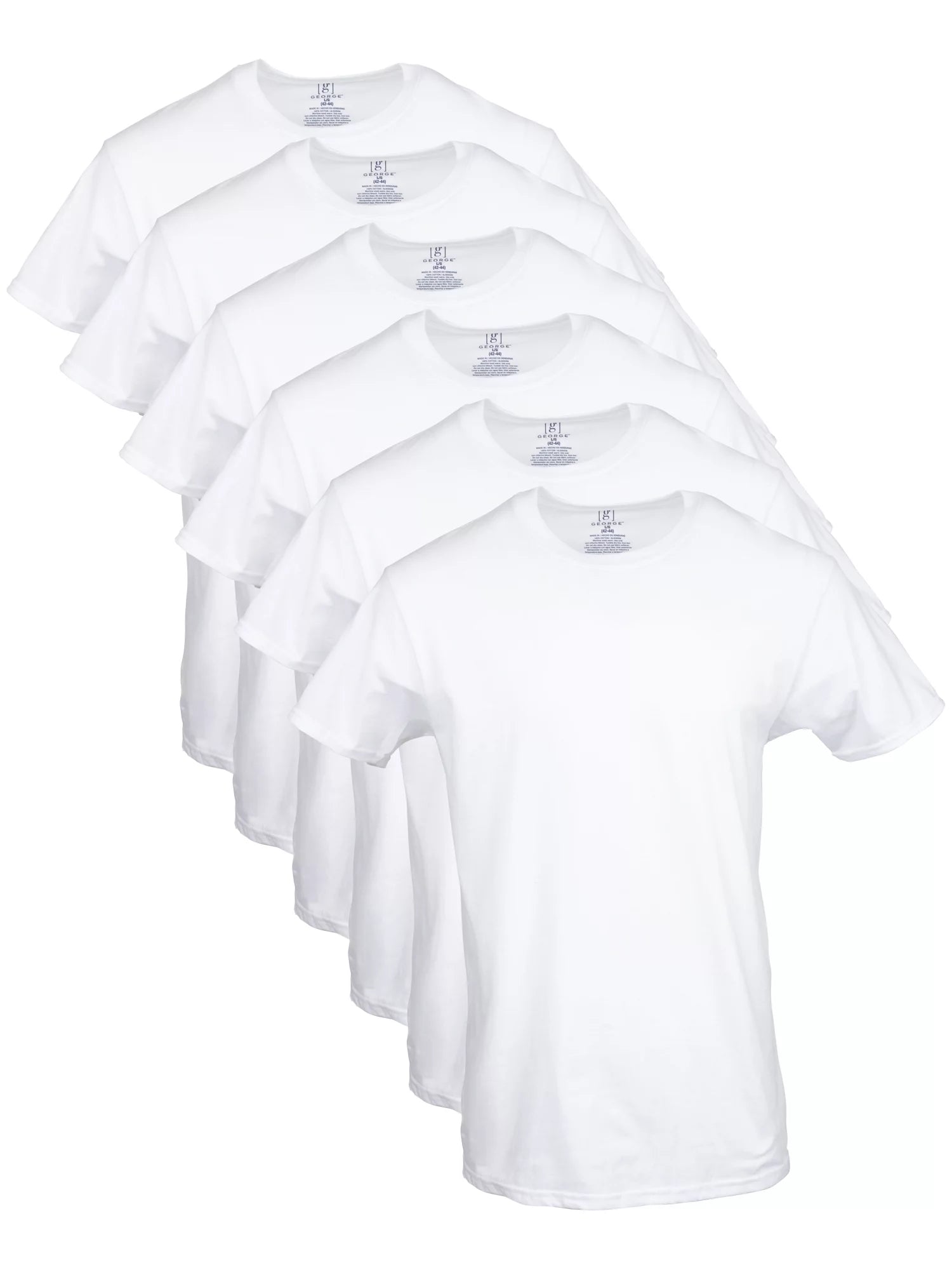 Men's Crew T-Shirts, 6-Pack