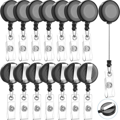 100 Pcs Retractable Badge Reels