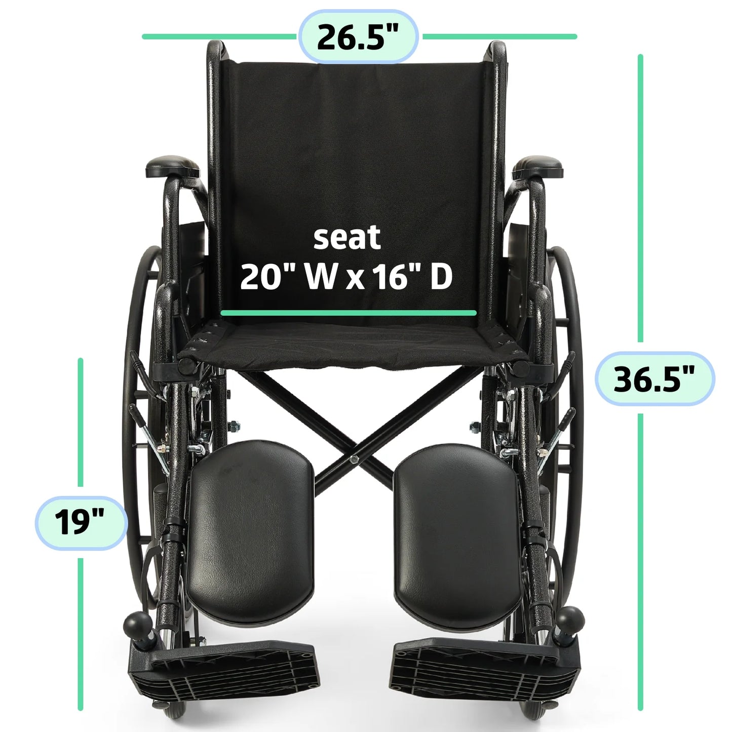 Comfortable Folding Wheelchair with Swing-Back