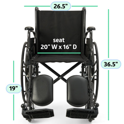 Comfortable Folding Wheelchair with Swing-Back