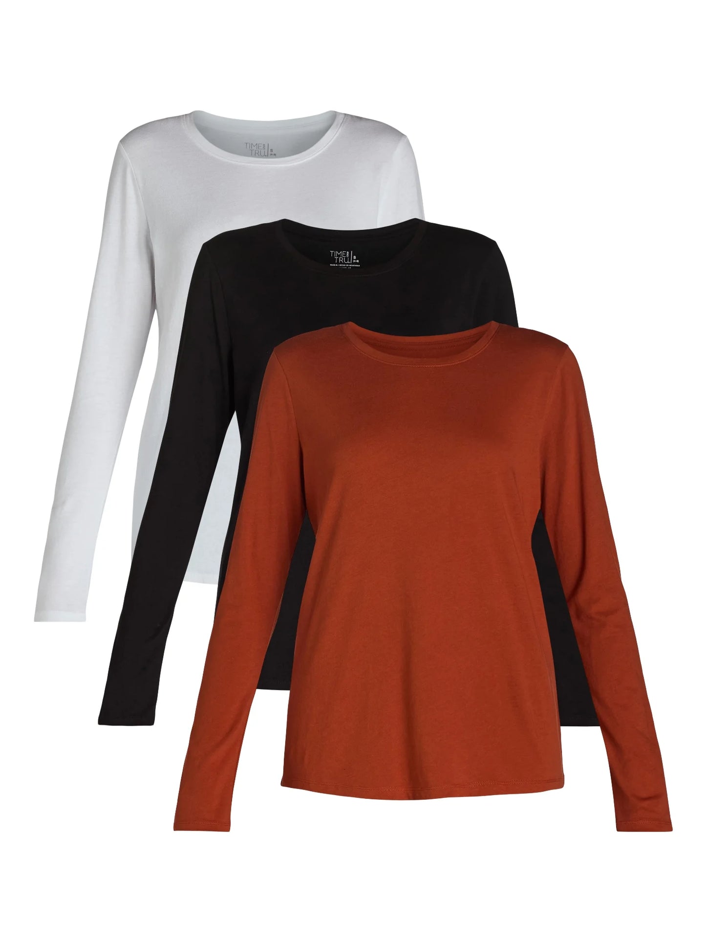 Women's Long Sleeve Cotton Crewneck Tee