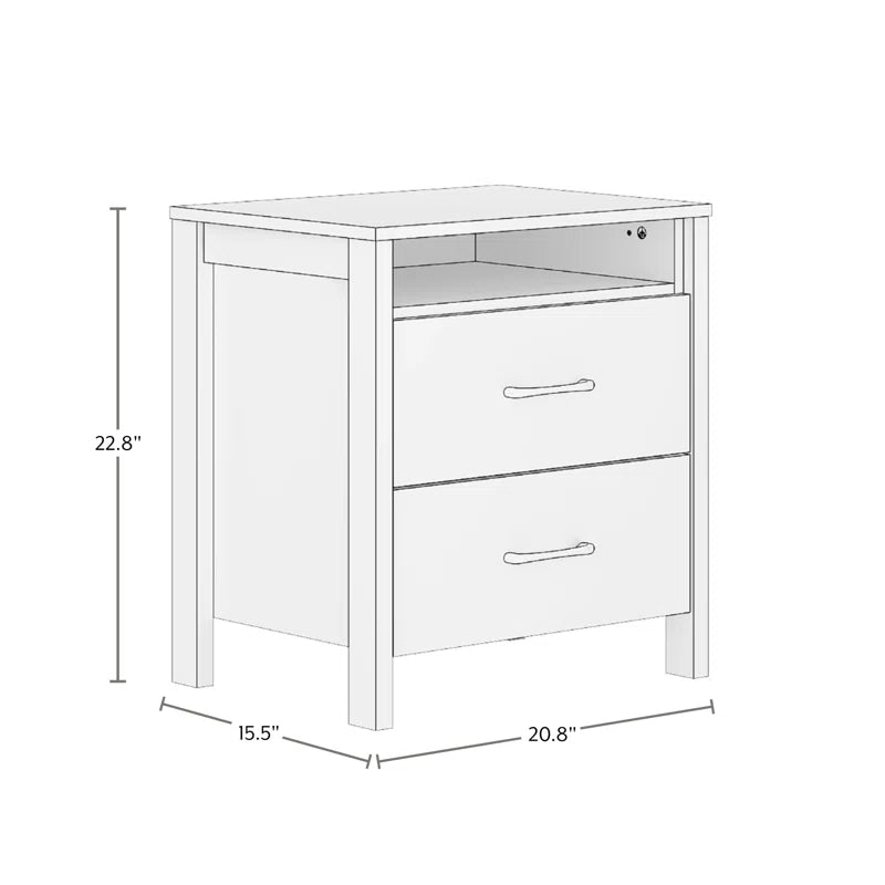 2 Drawer Nightstand