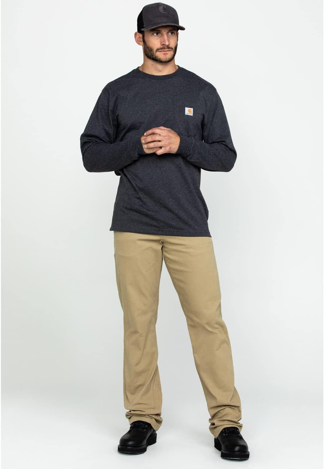 Carhartt Men's Loose Fit Heavyweight Long Sleeve Pocket TShirt