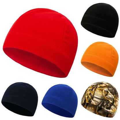 Winter Solid Color Fleece Cap