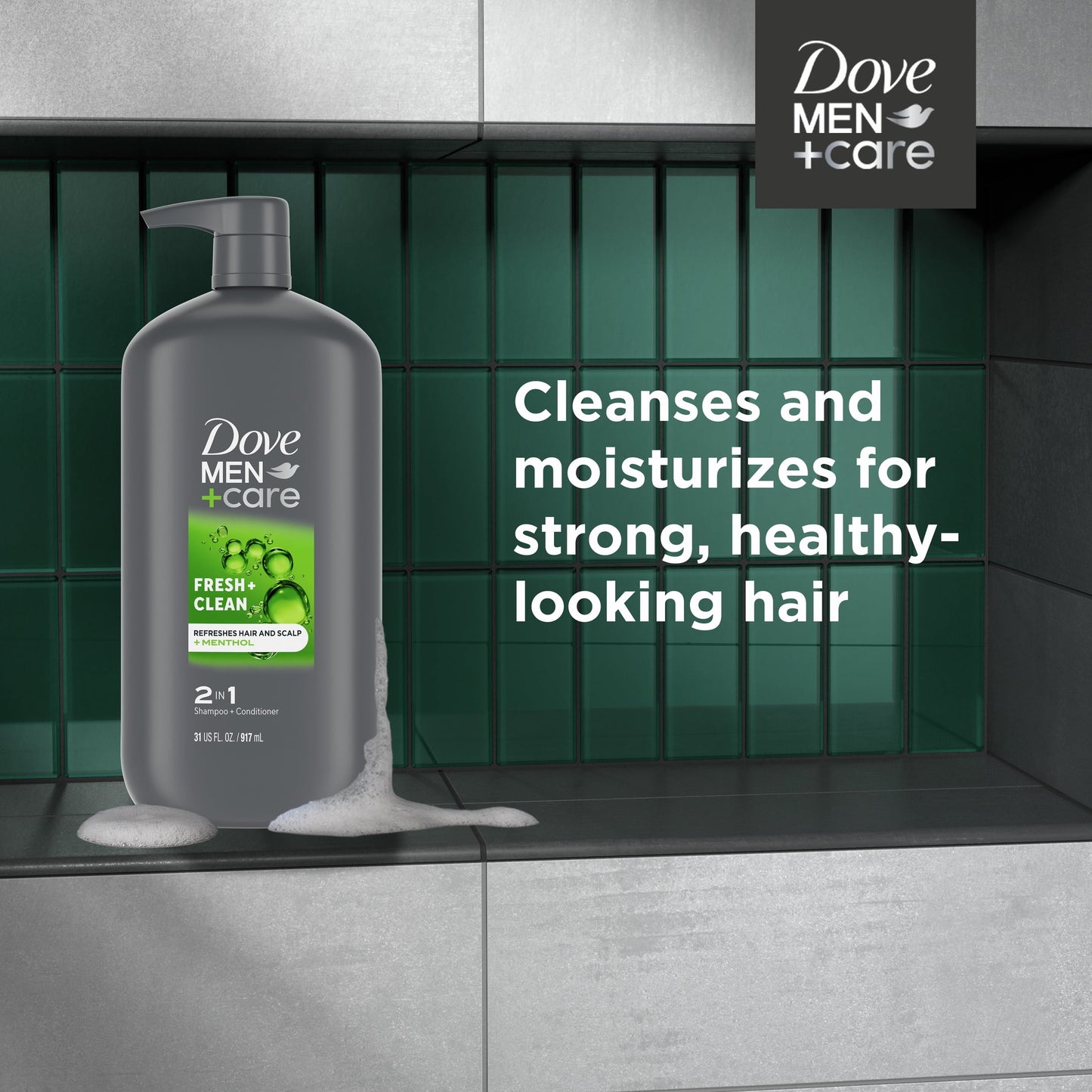 Dove Men+Care Daily 2-in-1 Shampoo and Conditioner