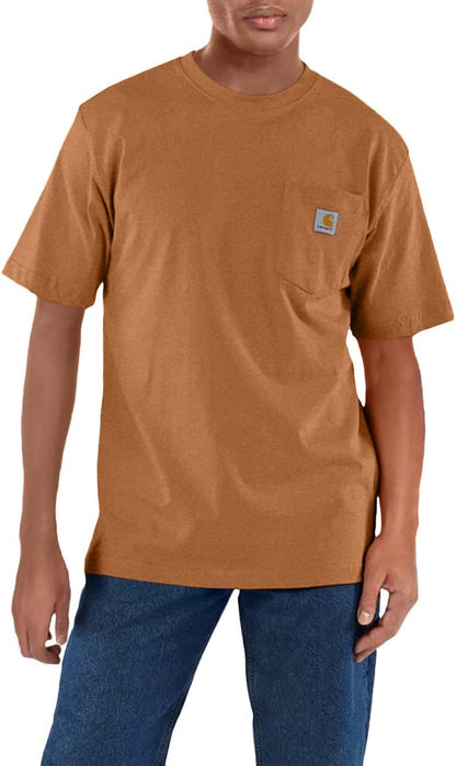 Carhartt Men's Loose Fit Heavyweight Short-Sleeve Pocket T-Shirt