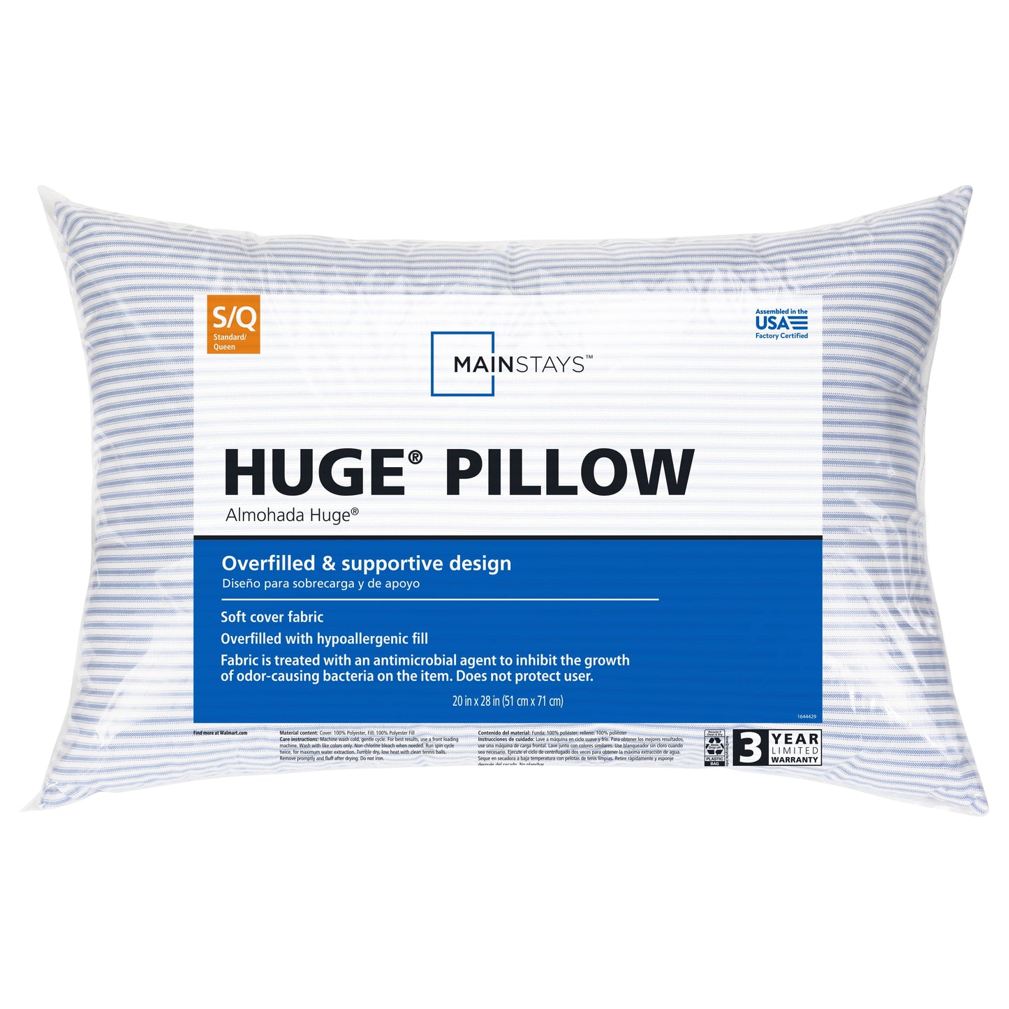 Huge Overfilled Bed Pillow - 2 Pack