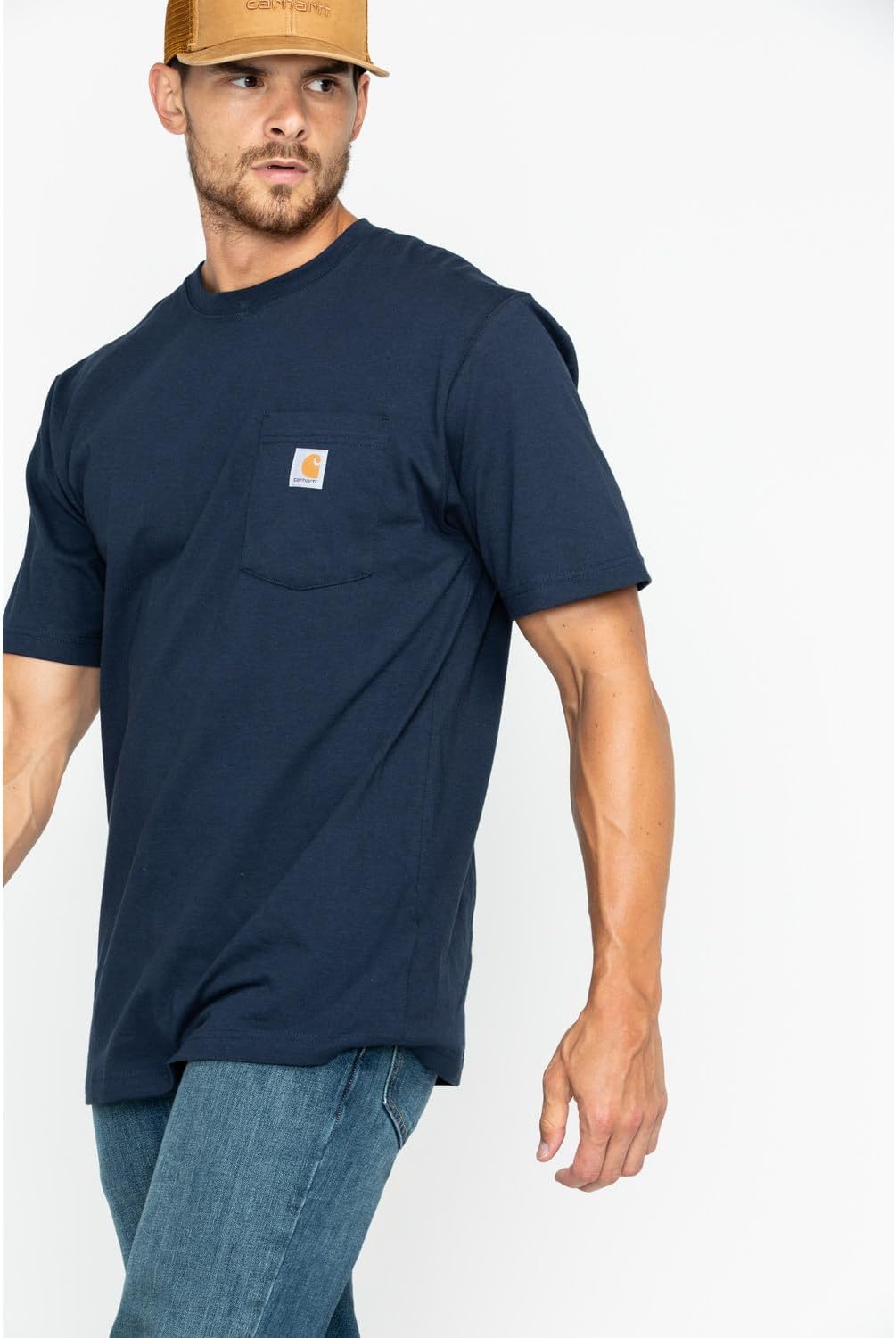 Carhartt Men's Loose Fit Heavyweight Short-Sleeve Pocket T-Shirt