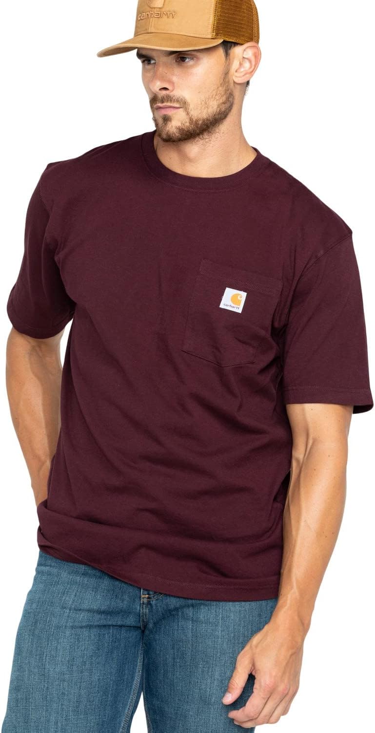 Carhartt Men's Loose Fit Heavyweight Short-Sleeve Pocket T-Shirt