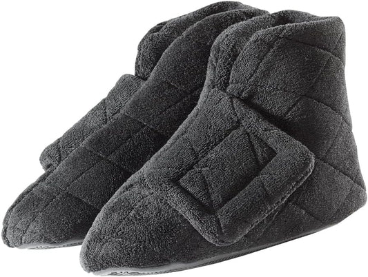 Silvert's Adaptive Clothing & Footwear Women’s Superb Comfort Extra Wide Bootie Slippers for Seniors With Swollen Feet