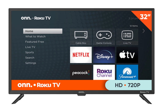 onn. 32” inch HD LED Roku Smart TV