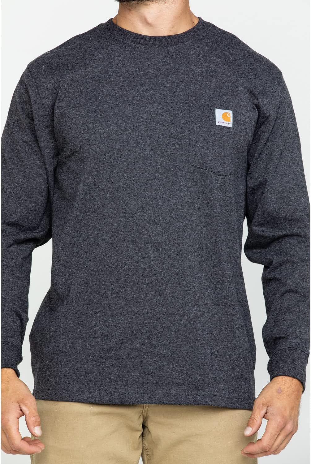 Carhartt Men's Loose Fit Heavyweight Long Sleeve Pocket TShirt