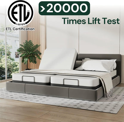 Twin XL Adjustable Bed Frame with Wireless Remote