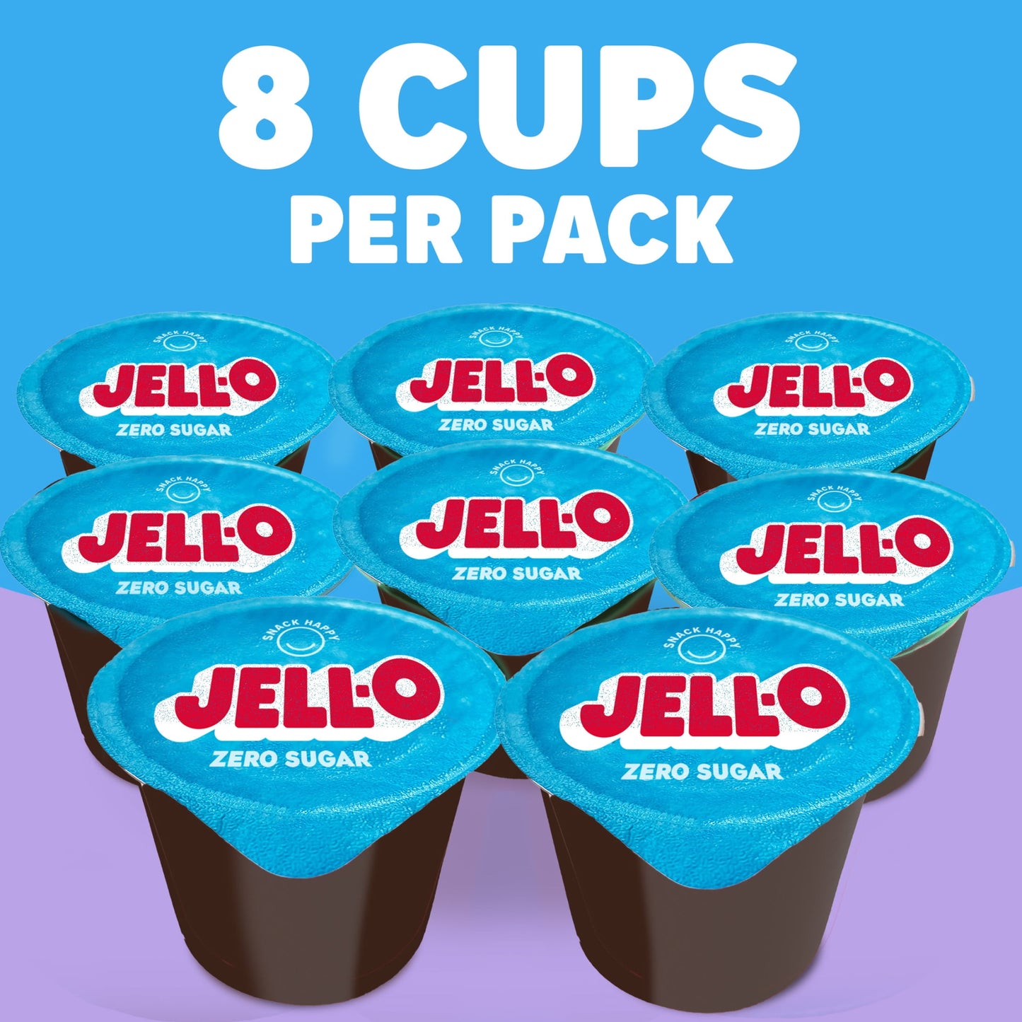 Jell-O Chocolate Sugar Free Pudding Cups, 8 Ct Cups