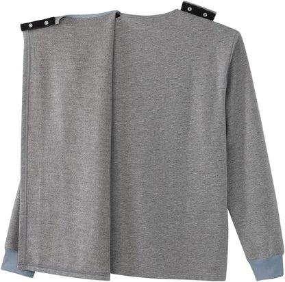 Men’s Open-Back Adaptive Soft Fleece Cardigan