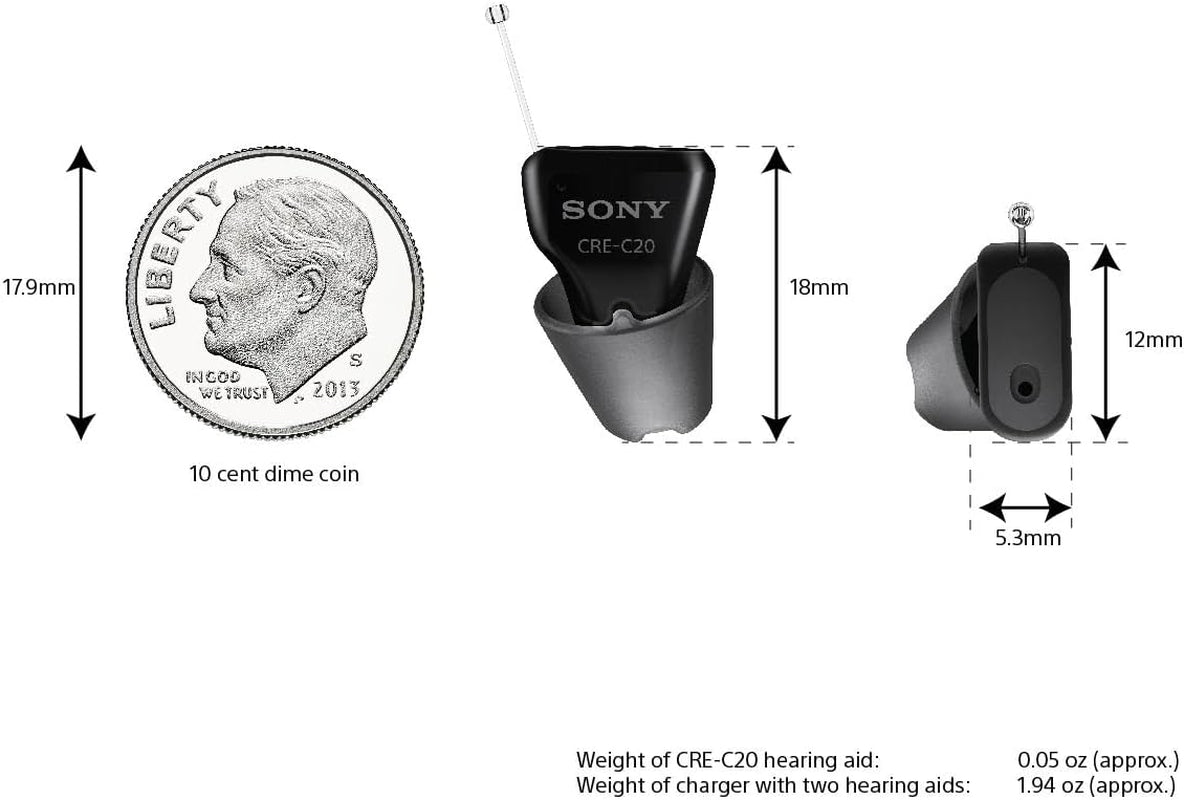 Sony CRE-C20 Self-Fitting OTC Hearing Aids