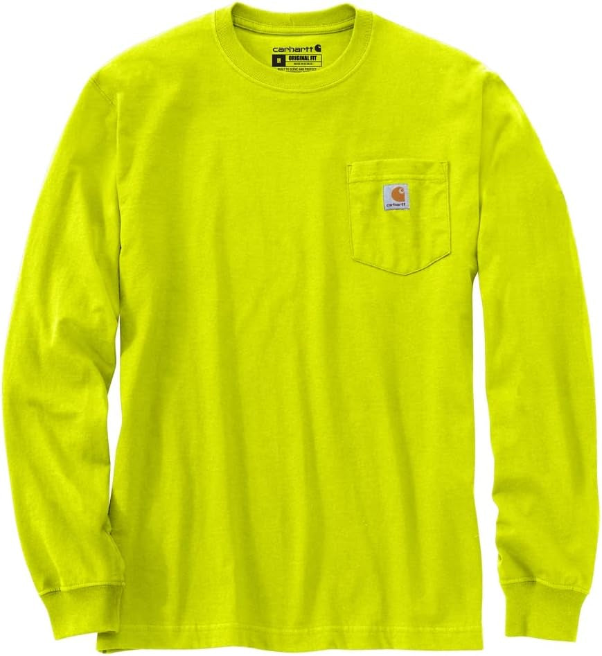 Carhartt Men's Loose Fit Heavyweight Long Sleeve Pocket TShirt