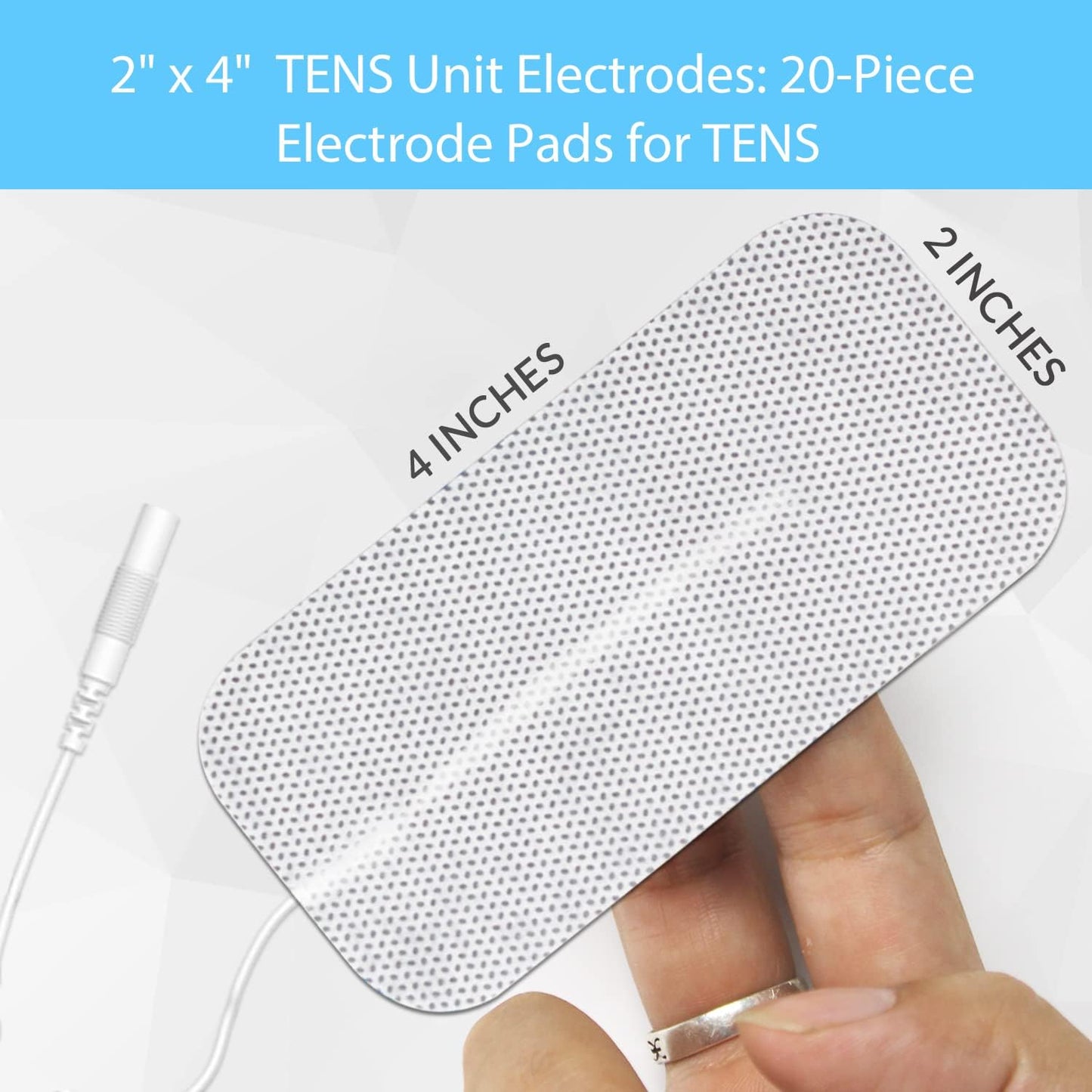 TENS Unit Pads 2X4 20 Pcs Replacement Pads Electrode Patches