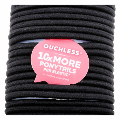 Black Hair Elastics - 30 Count