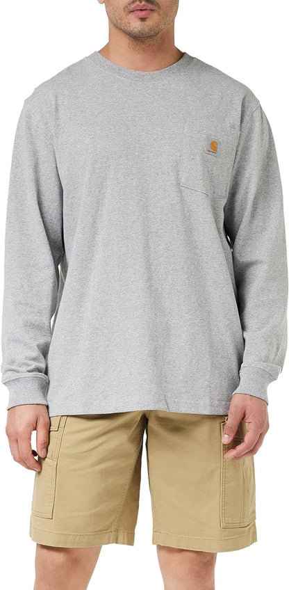 Carhartt Men's Loose Fit Heavyweight Long Sleeve Pocket TShirt