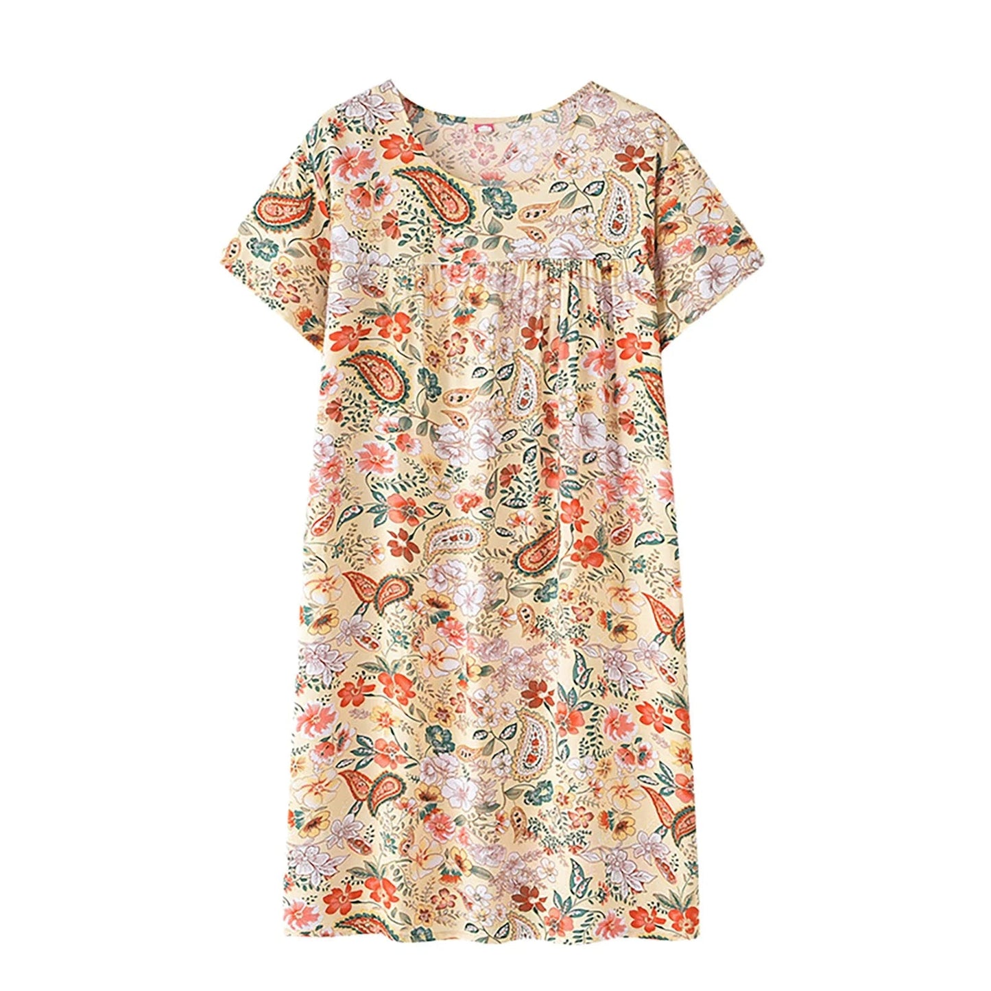 Cotton Silk Sleep Dress