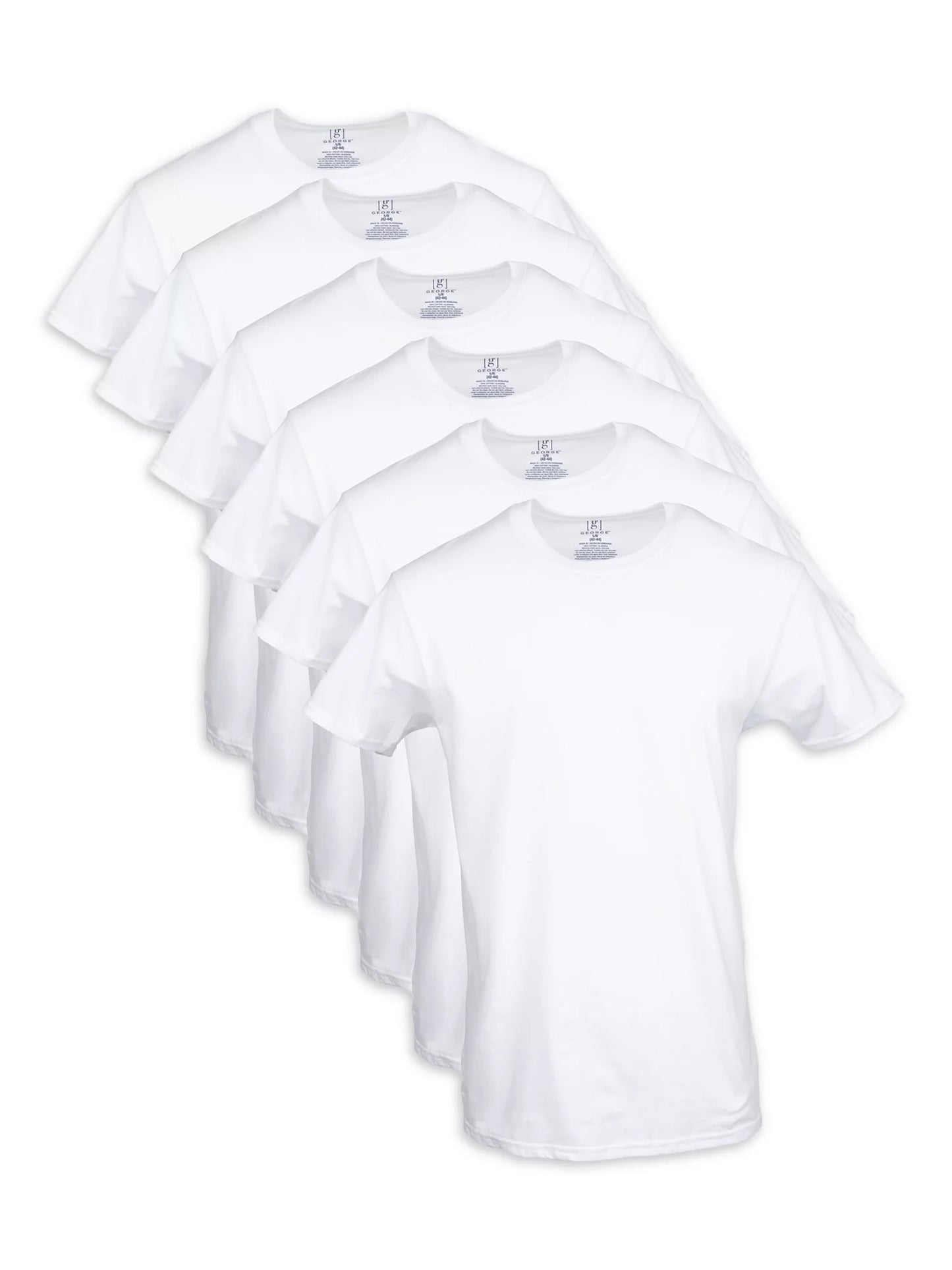 Men's Crew T-Shirts, 6-Pack