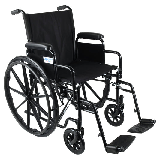 Lightweight Foldable Steel Wheelchair