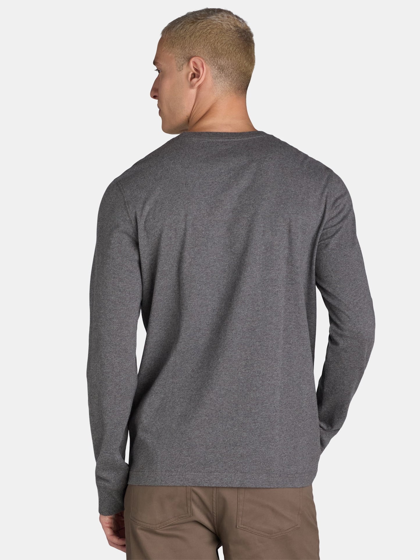 Crewneck T-Shirt with Long Sleeves