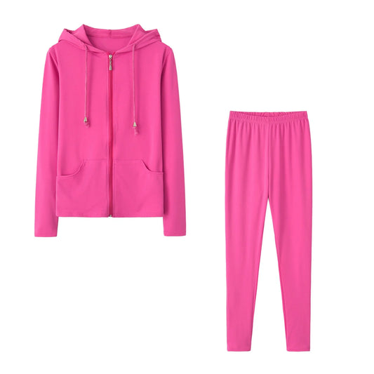 Womens Sweatsuits 2pcs Sets - Zip up