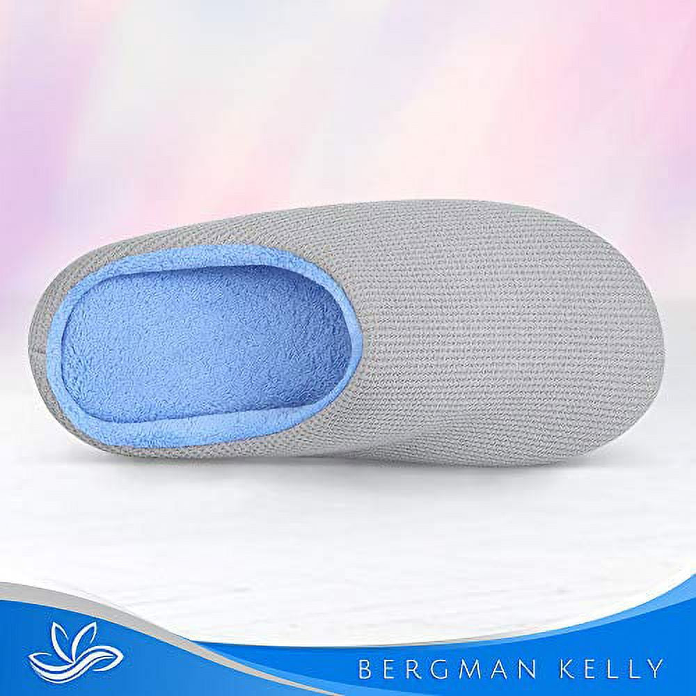 Bergman Kelly Memory Foam Slippers for Women & Men, Super Cushiony Slip-On House Shoes for WFH Comfort (Cush Collection), US Company