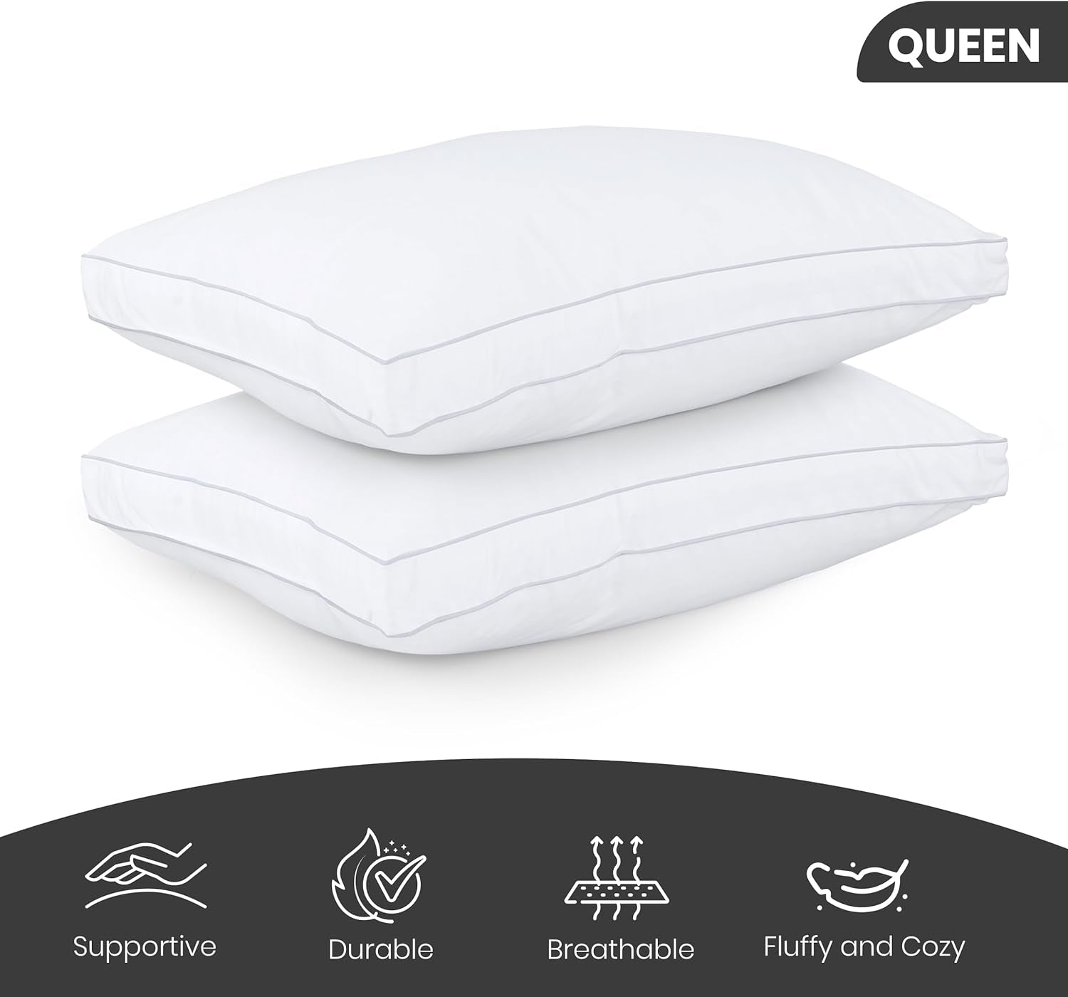 Bed Pillows, Set of 2