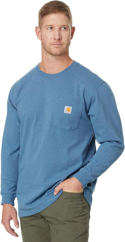 Carhartt Men's Loose Fit Heavyweight Long Sleeve Pocket TShirt