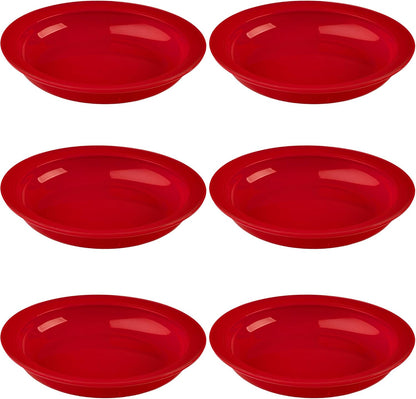 Providence Spillproof Inner Lip Plate - 9" Red - 3 Pack