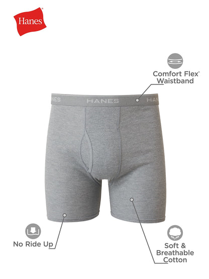 Hanes Men's Assorted Boxer Briefs, 10 Pack