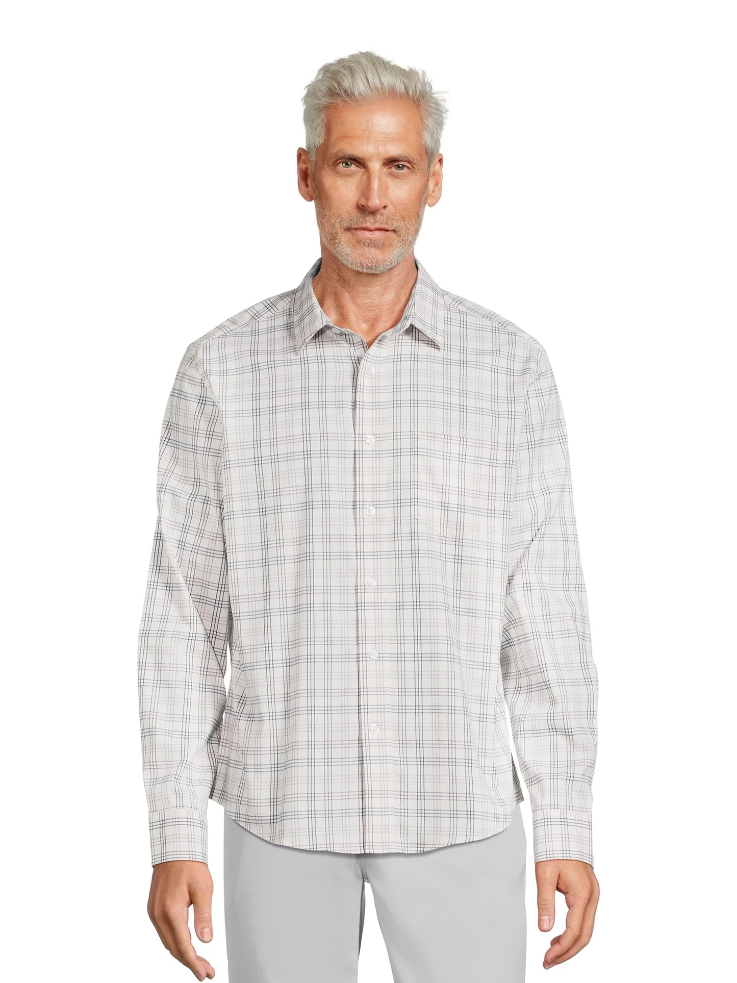 Men's Poplin Button-Up Shirt